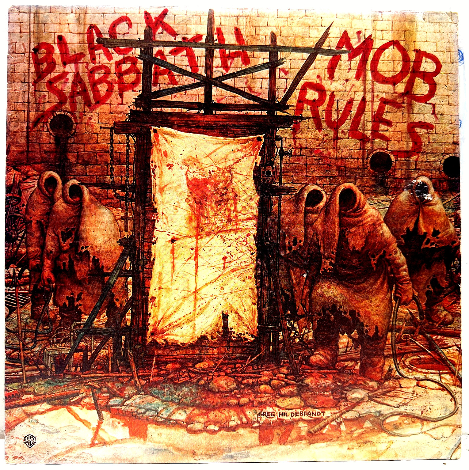 Black Sabbath Mob Rules 1981 Vinyl BSK 3605 Warner Bros VG+ Dio Era