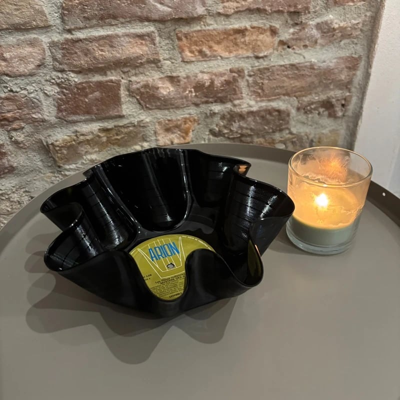 Vinyl Record Bowl Handmade – Arion Gold Label Mystère des Andes