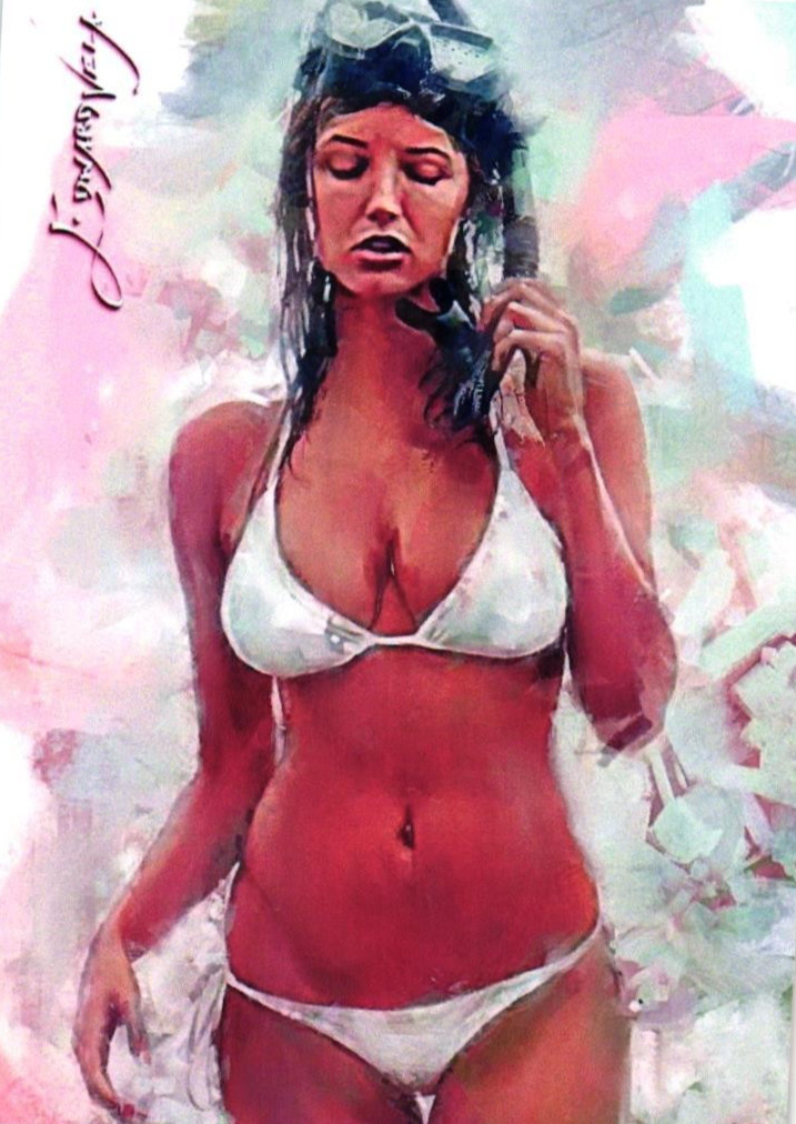 Carta Stampa Alyssa Arce 2023 Autentica Artista Firmata Edizione Limitata 31 di 50