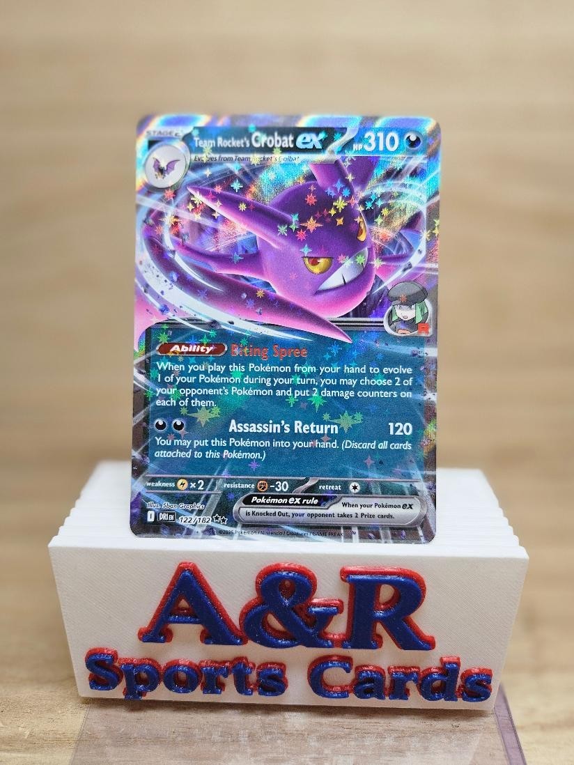 Pokemon Destined Rivals 122/182 - Team Rocket's Crobat EX Double Rare Holo