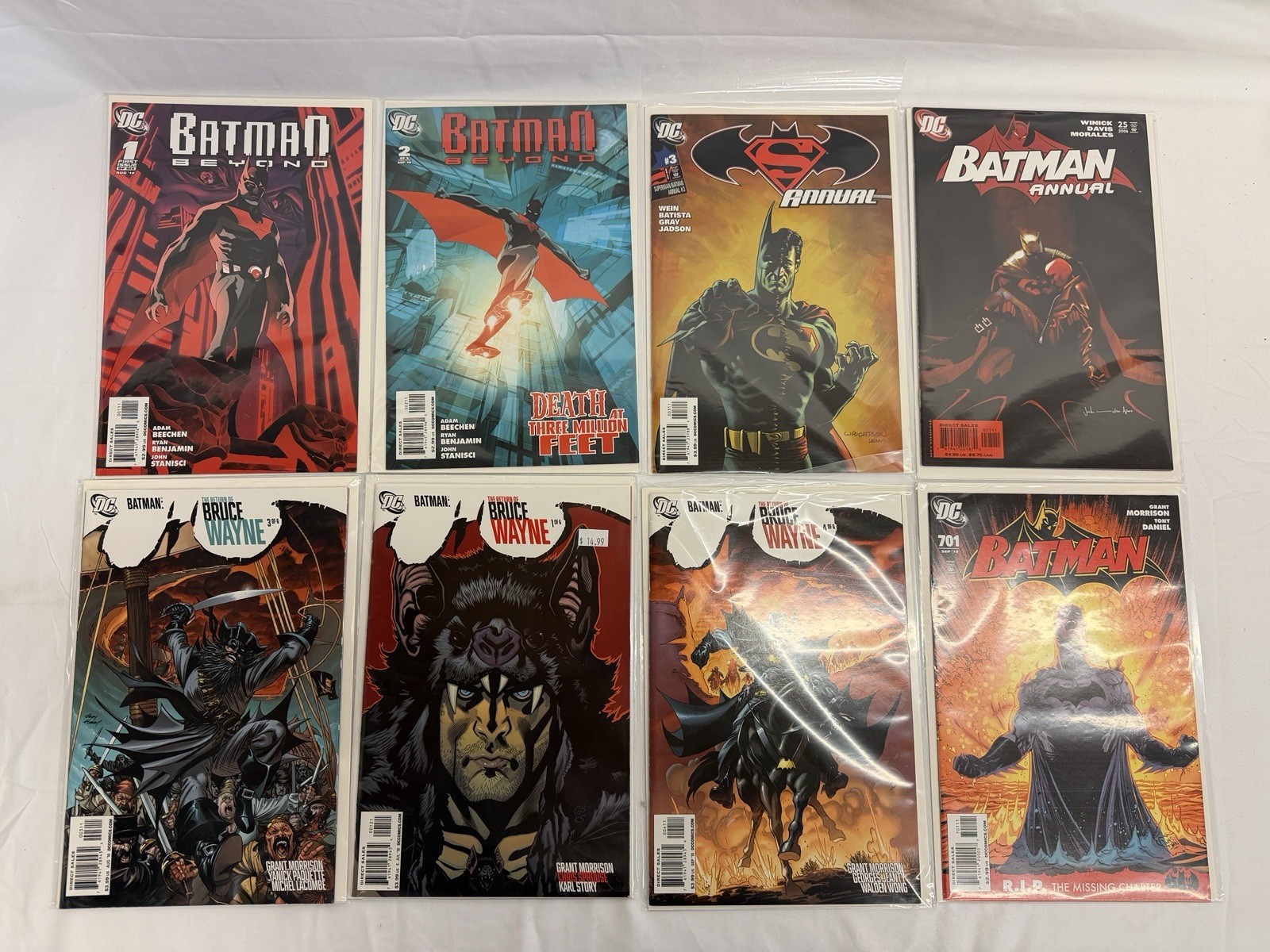 Batman Beyond #1 #2 2010 1st Print Return of Bruce Wayne DC Comics Lot of 8