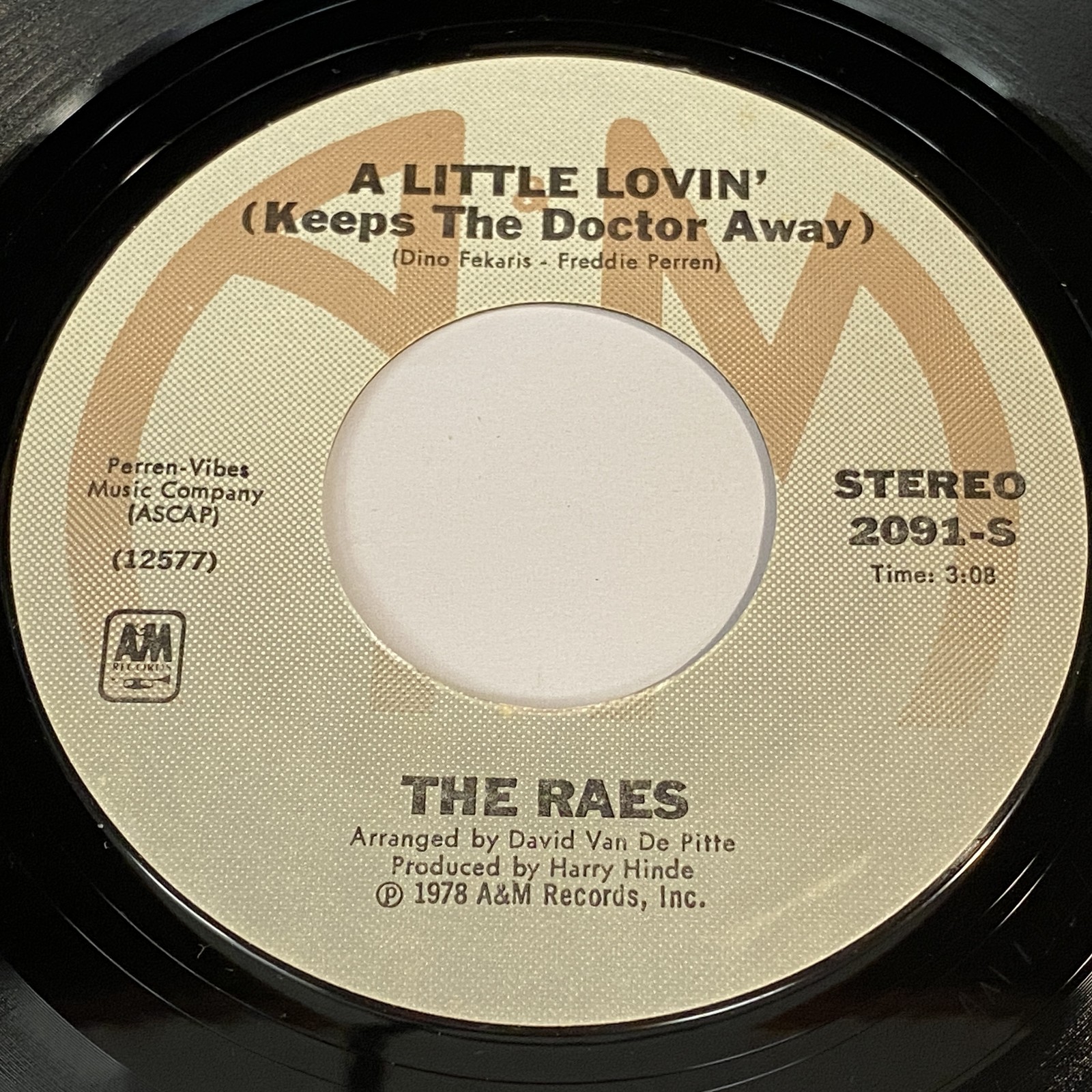 Raes: A Little Lovin/To Love Somebody 45 - A&M - Pop Disco