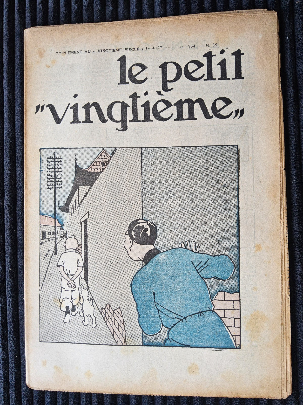 Tintin - Petit Vingtième - Numéro 39 de 1934