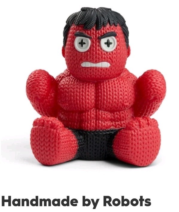 NYCC 2026 FATTO A MANO DA ROBOTS MARVEL - FIGURA HULK ROSSA - prevendita