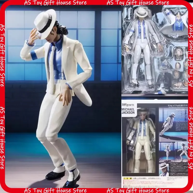 Modellino personaggio Michael-Jackson giocattolo Moonwalk posa decorazione regalo per collezionista