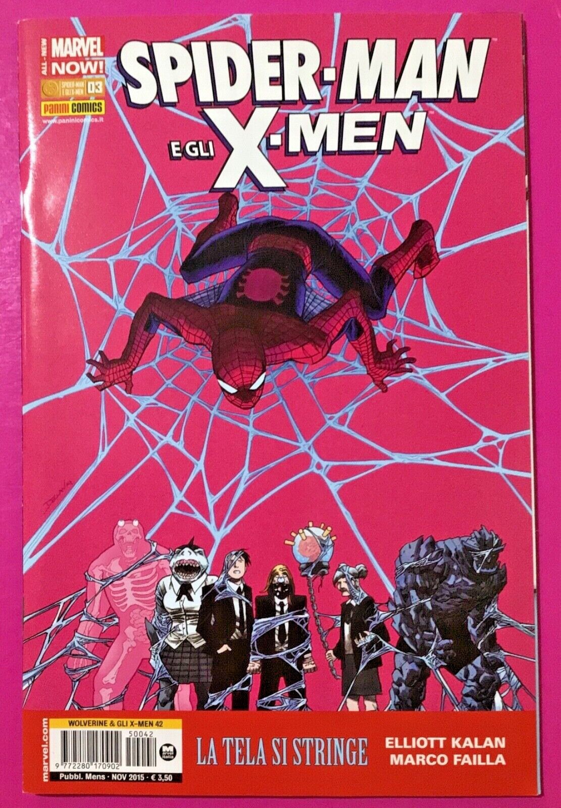 FUMETTO MARVEL, SPIDERMAN E GLI X MEN N. 42 ANNO 2015 -RIF. 10061
