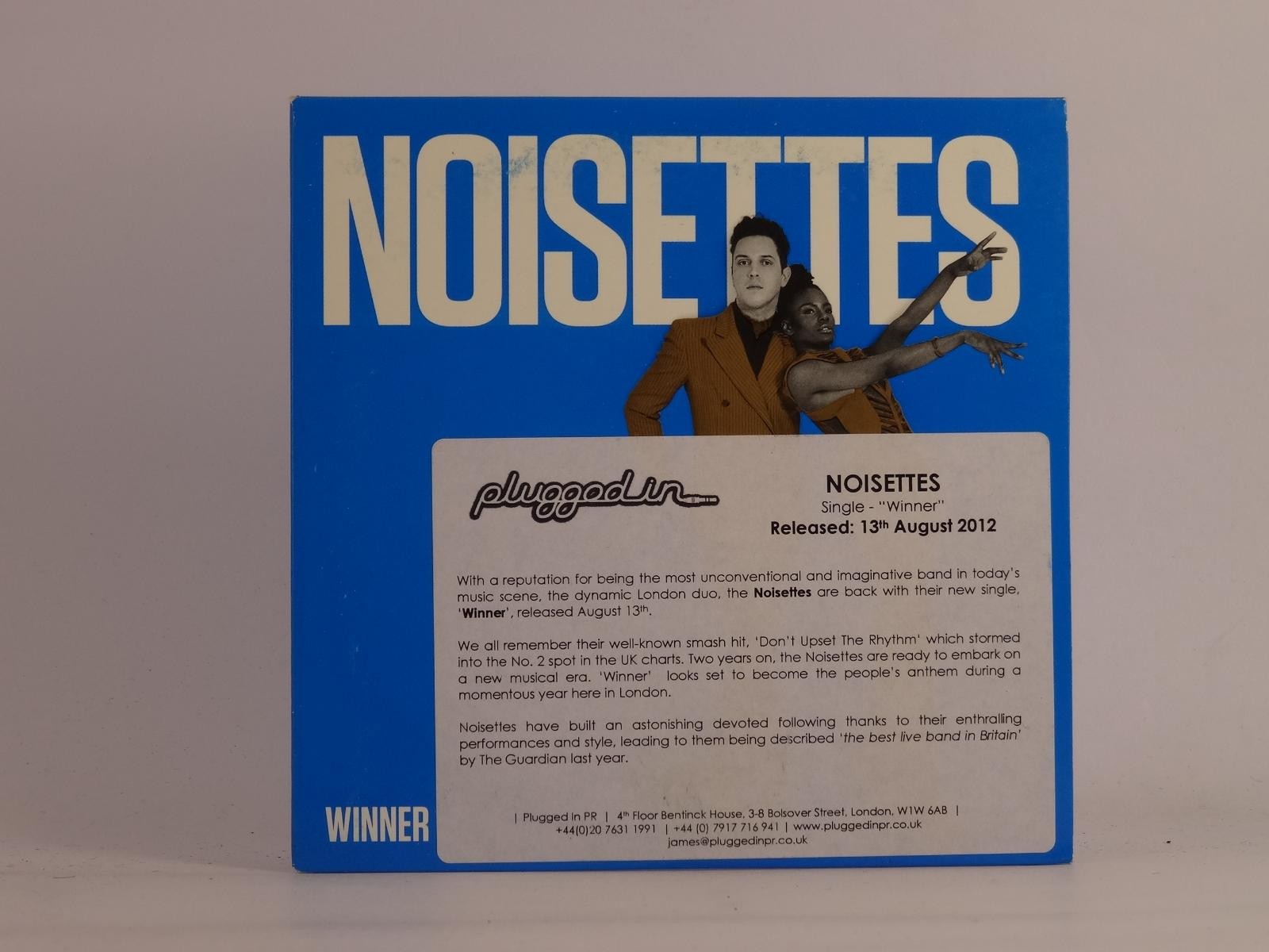 NOISETTES WINNER (F11) 6 Track Promo CD Single including Card Sleeve MONO-RA-RAM