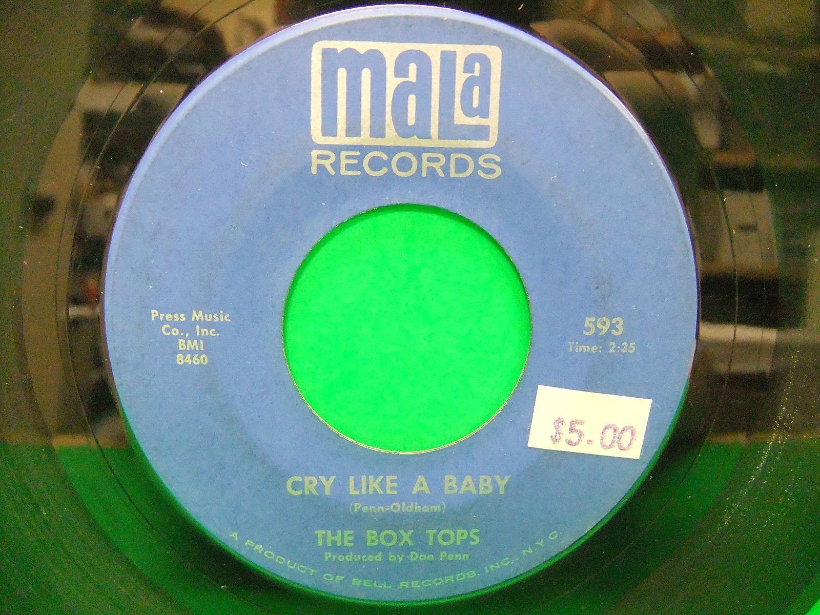 The Box Tops Cry Like A Baby / The Door You Closed To Me 1968 7" 45 Mala 593