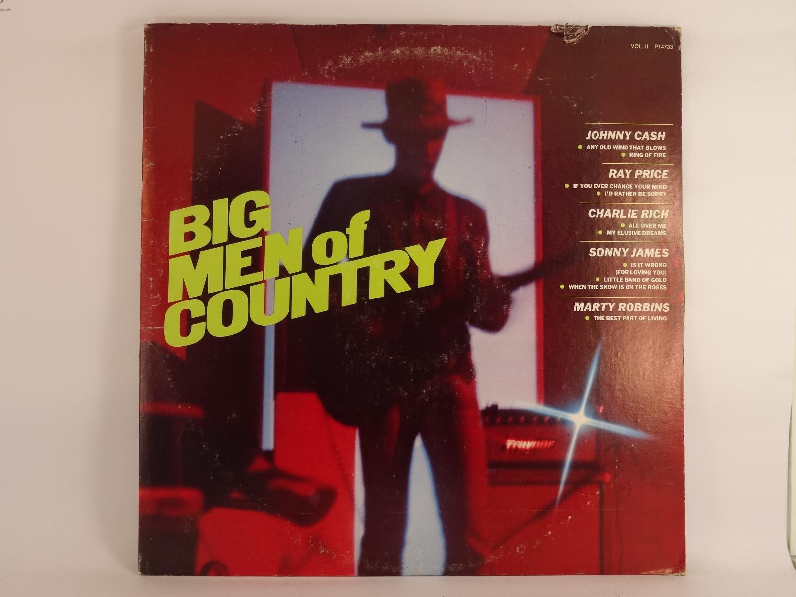JOHNNY CASH / RAY PRICE BIG MEN OF COUNTRY (331) 10 Track LP including Picture S