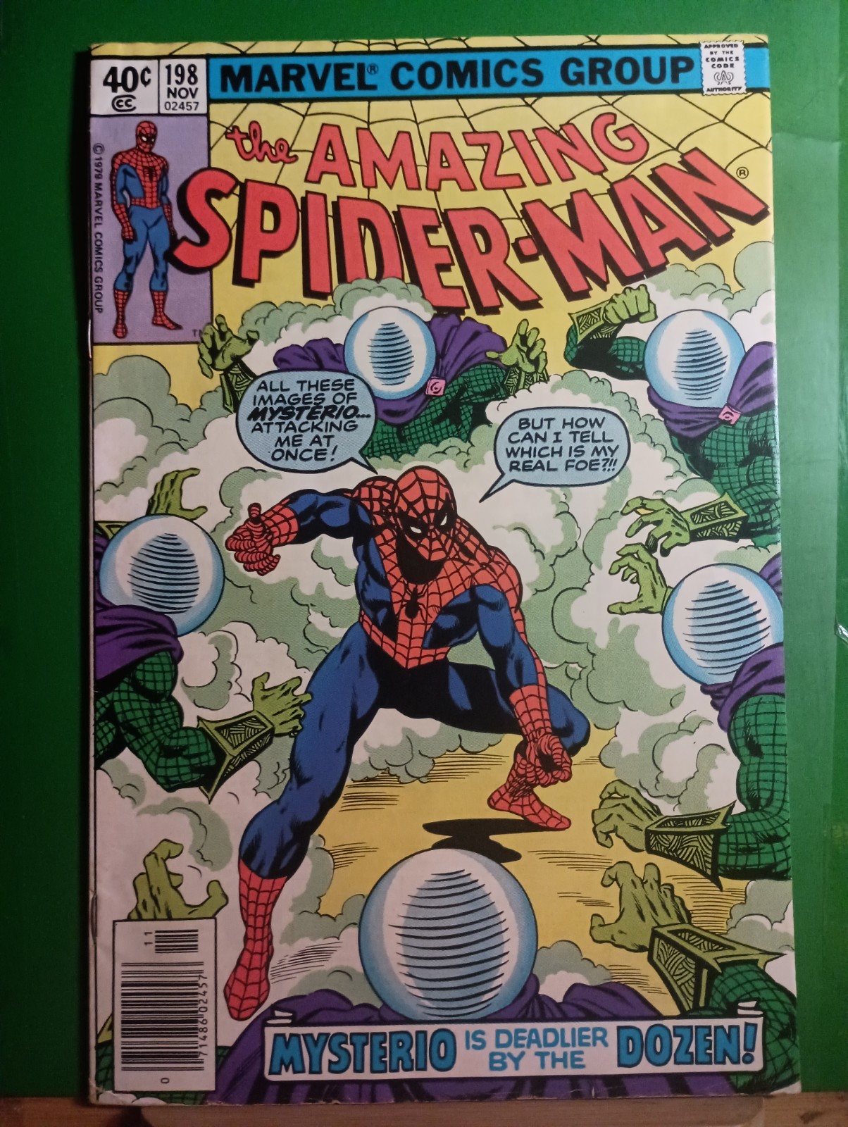 1979 Marvel Comics Amazing The Spiderman Issue 198 Keith Pollard Newsstand Cover