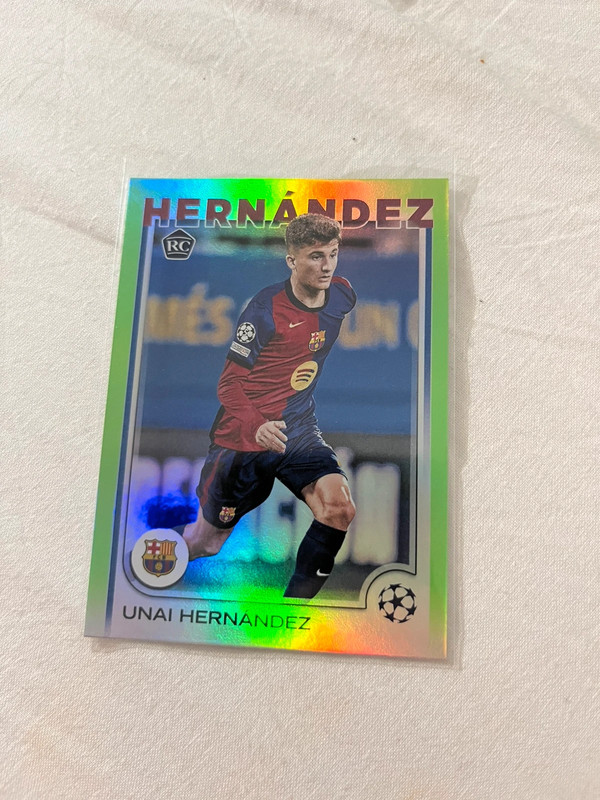 Carte foot topps unai Hernandez 125/199 rookie