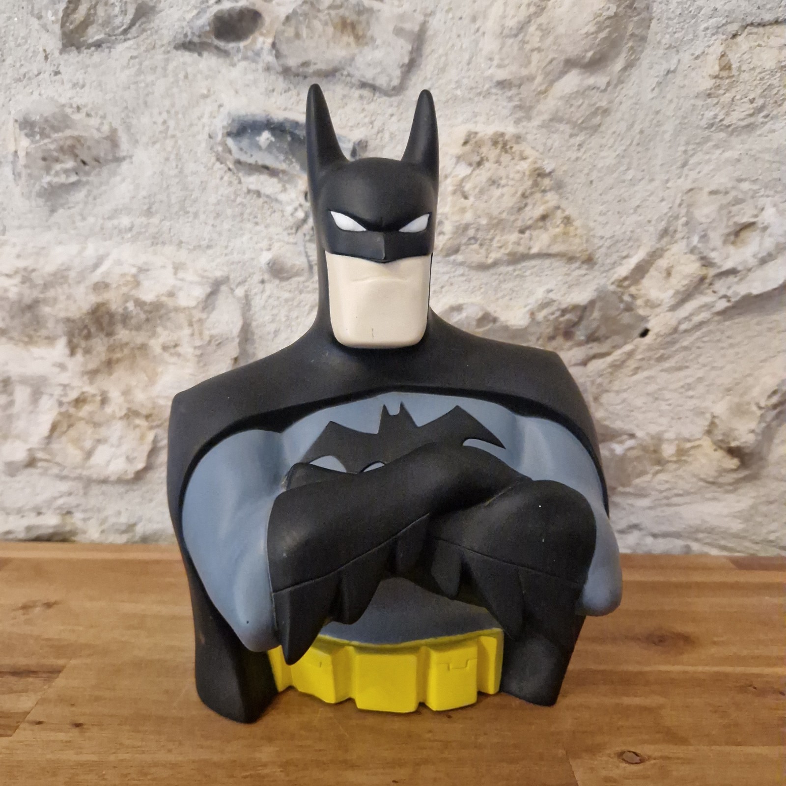 TIRELIRE BATMAN BUSTE VINTAGE THE ANIMATED SERIES RARE - DC COMICS TBE