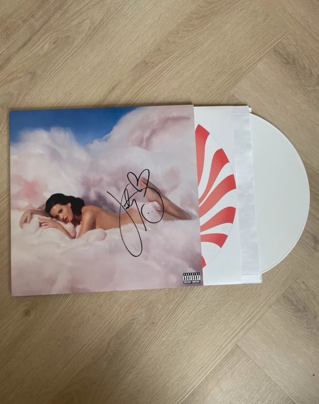 Katy Perry signed autographed white vinyl pressing teenage dream | no cd prism witness