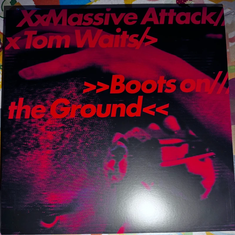 Massive Attack / Tom Waits - Boots on the Ground Vinile Blu