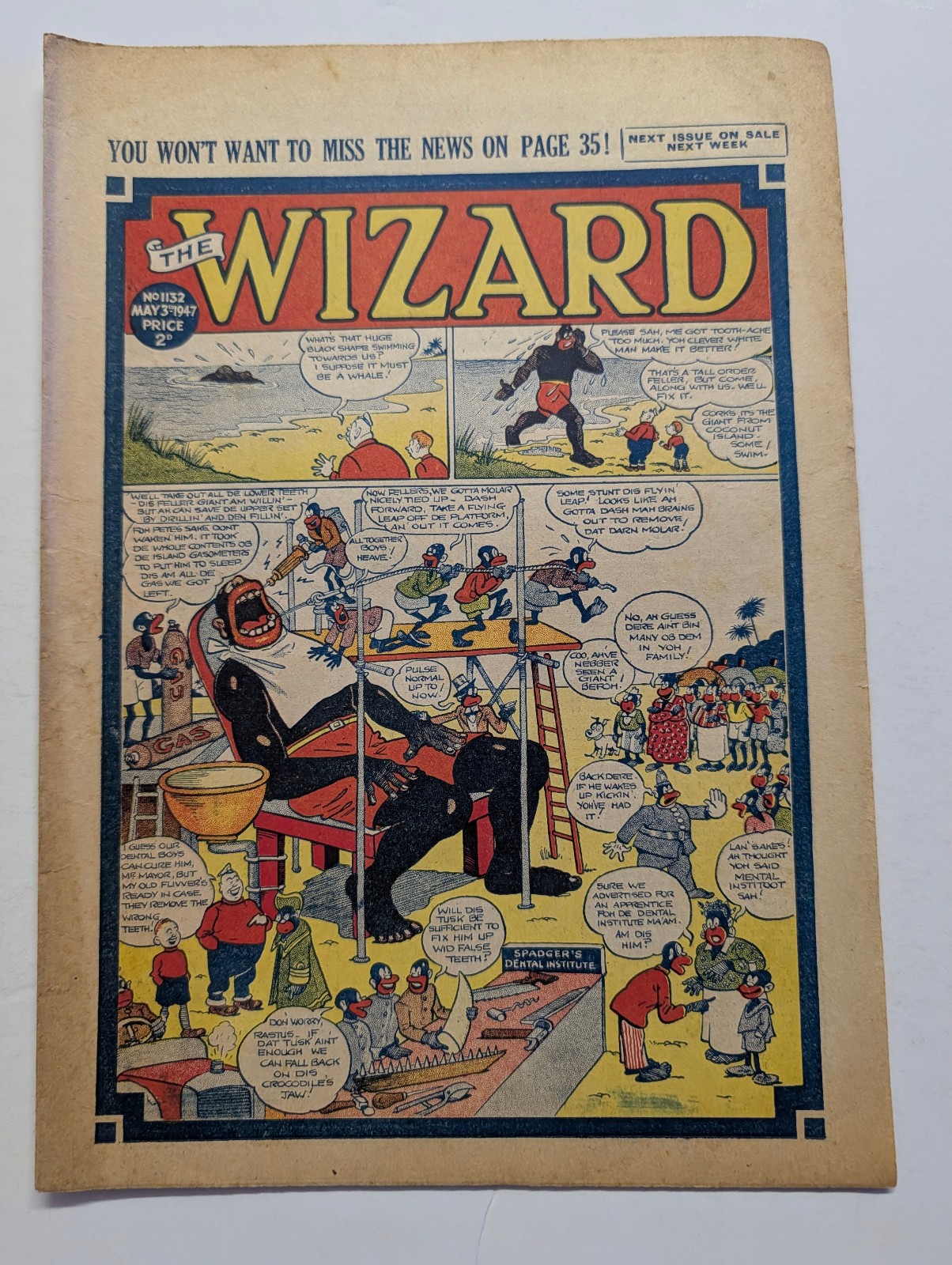 Wizard Comic No 1132, May 3rd 1947.