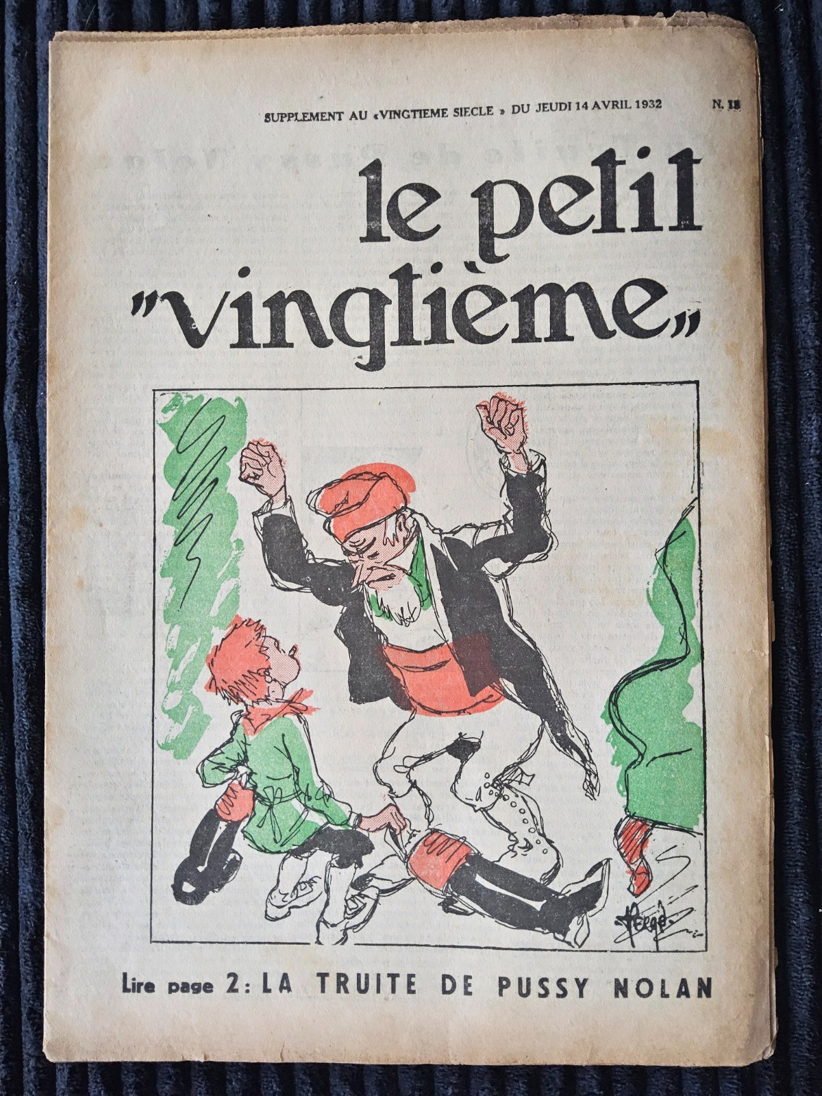 Tintin - Petit Vingtième - Numéro 15 de 1932 - Hergé - Amérique