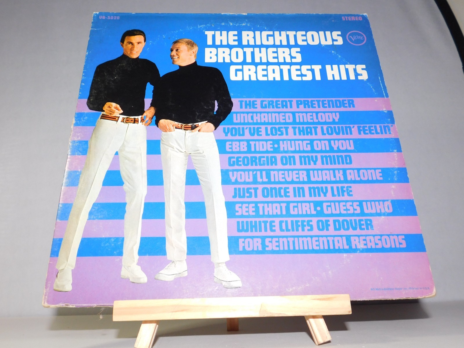 The Righteous Brothers Greatest Hits, Pre-Owned LP Vinyl, Verve VG