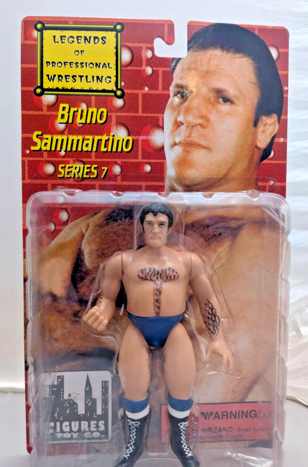 NEW – SEALED Legends of Professional Wrestling BRUNO SAMMARTINO Regular Figure .