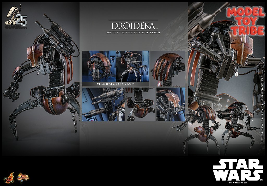 Hot Toys MMS755 Star Wars Droideka Destroyer Droid 1/6 Scale Figure New
