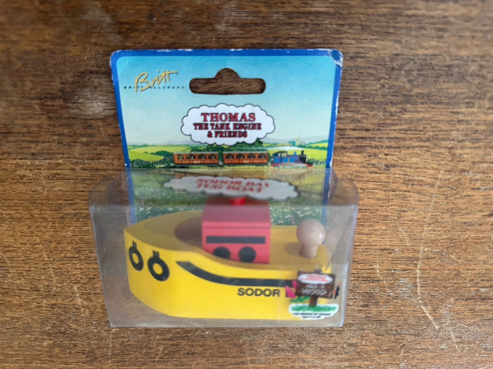 1994 Learning Curve Wooden Thomas Train Factory Error Sodor Bay Tugboat!