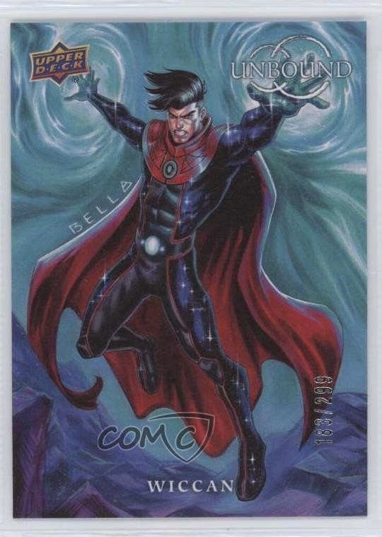 2024 Upper Deck Marvel Unbound Anno 4 Tela 183/299 Wiccan #175 0il7