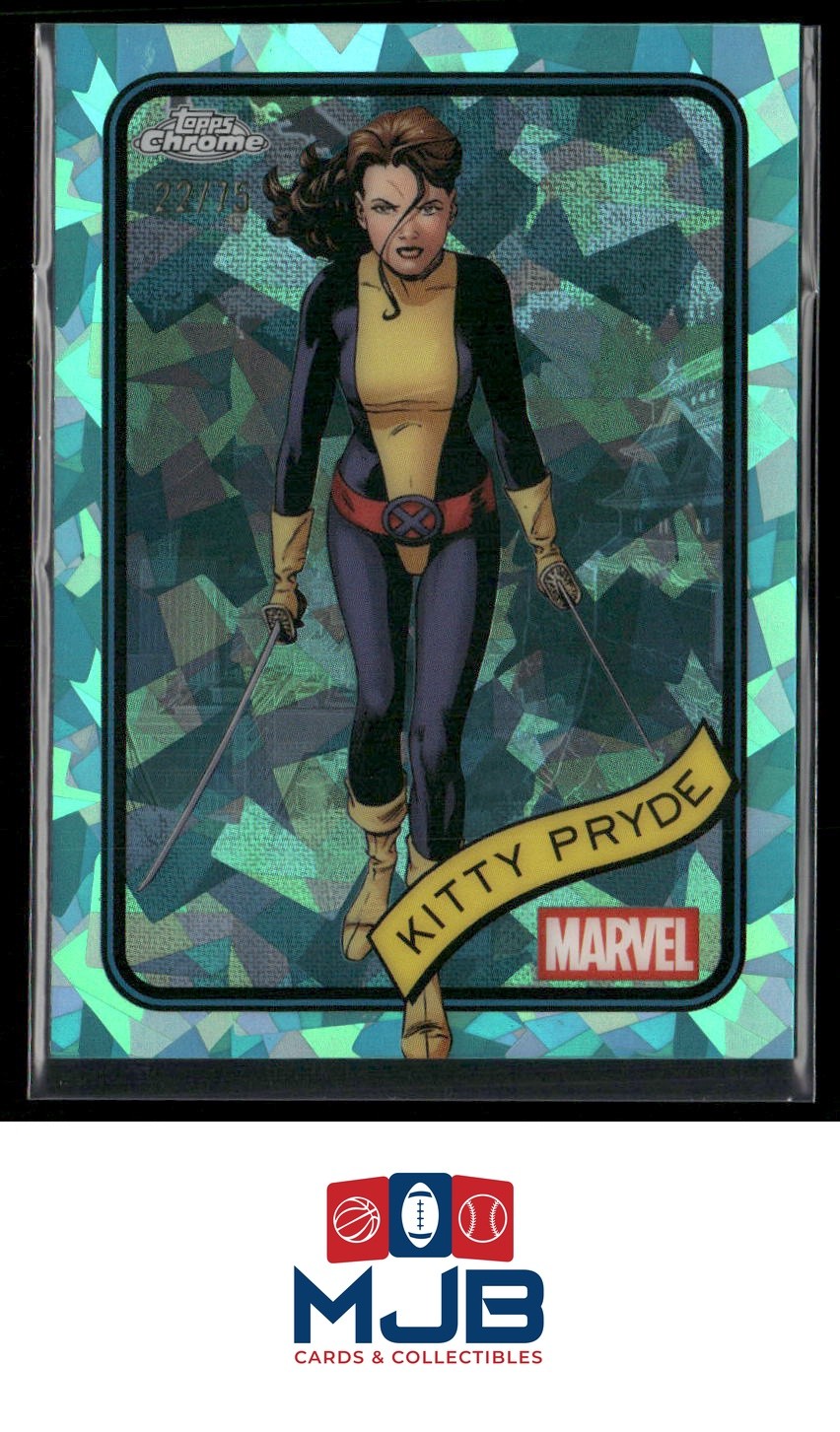 2025 Topps Chrome Sapphire Edition Marvel Kitty Pryde Aqua Sapphire #/75 #188