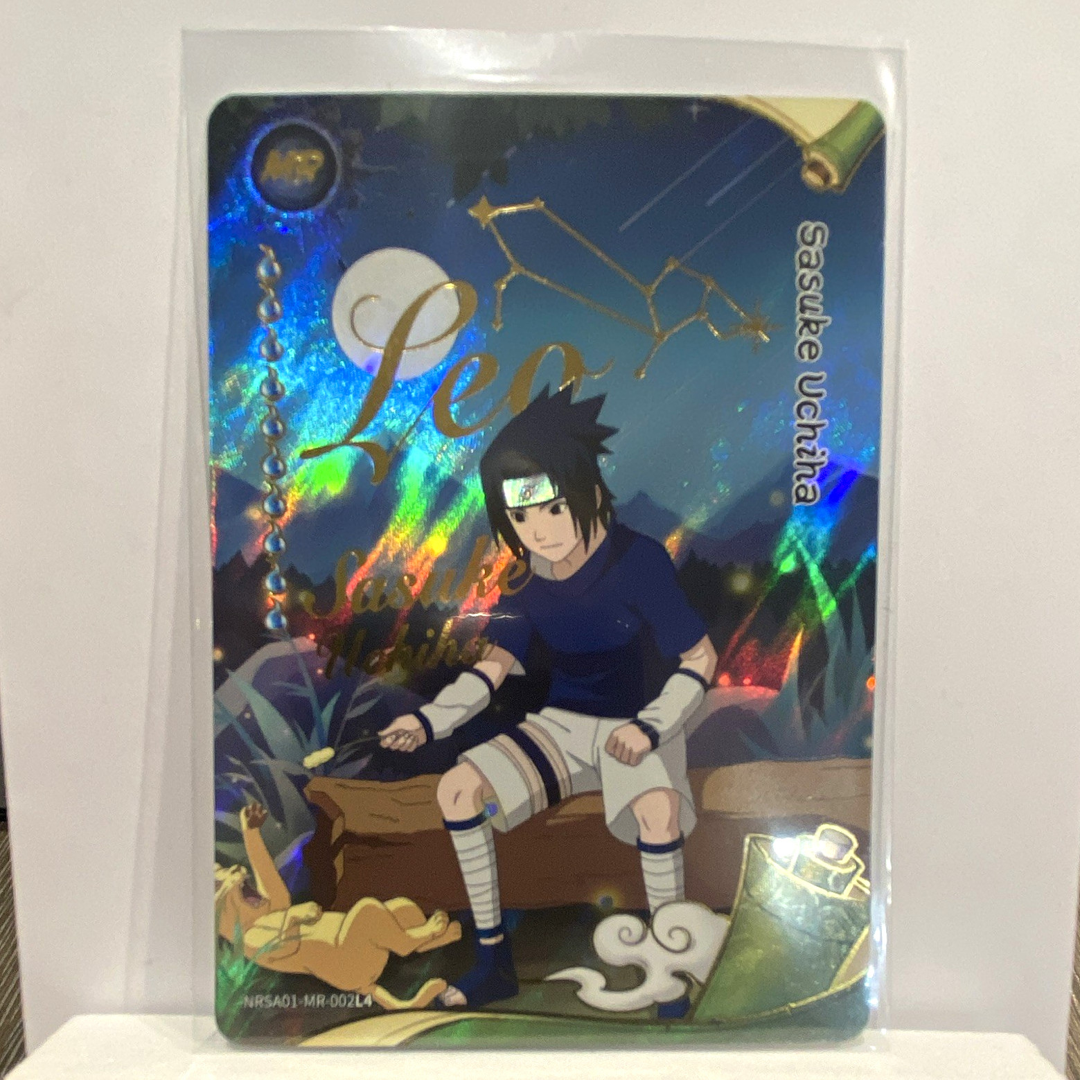 KAYOU Naruto Sasuke Uchiha Leo Hologram Card NRSA01-MR-002L4