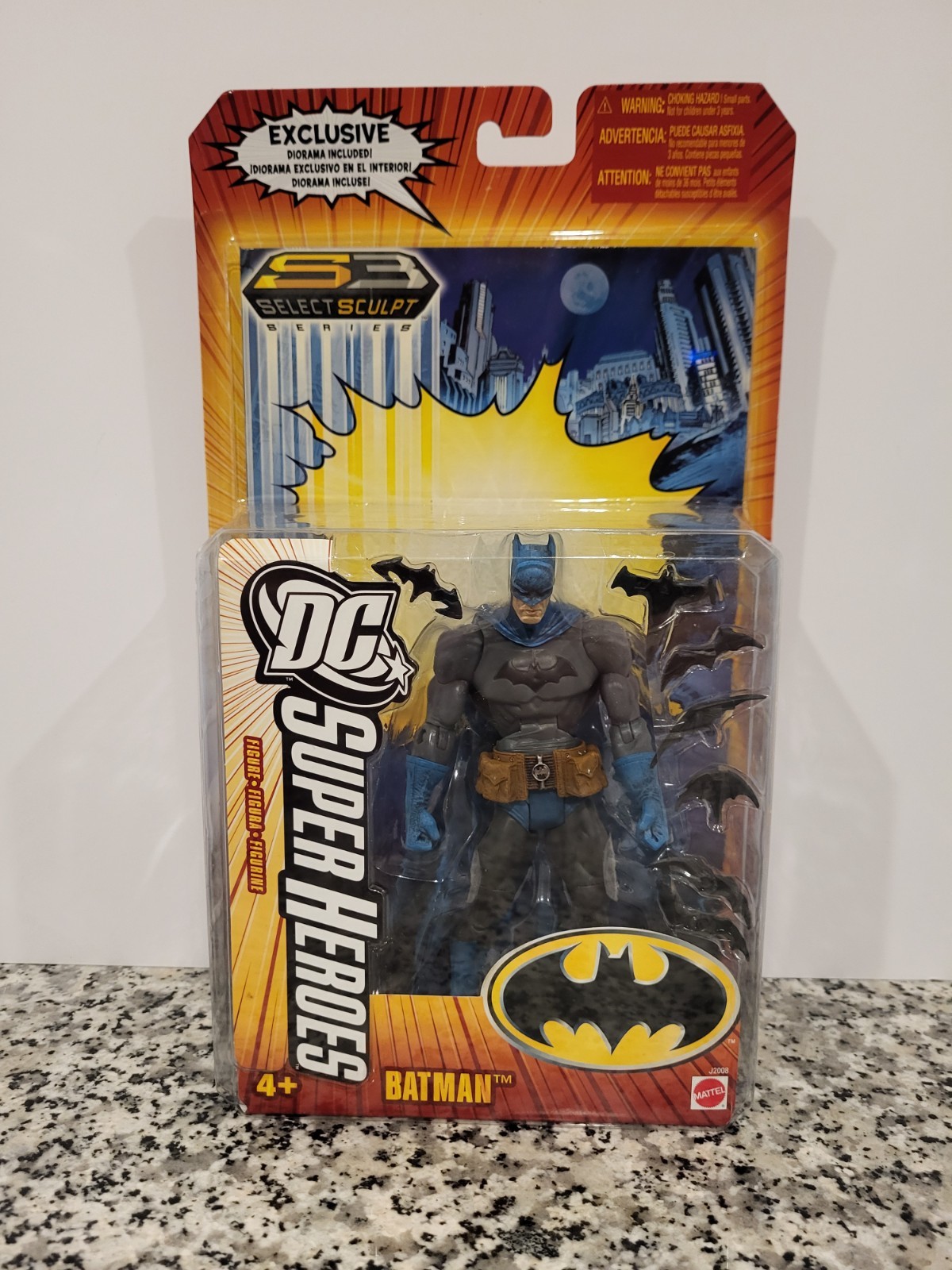 Batman 2006 Select Sculpt DC SUPER HEROES Mattel MOC NUOVO