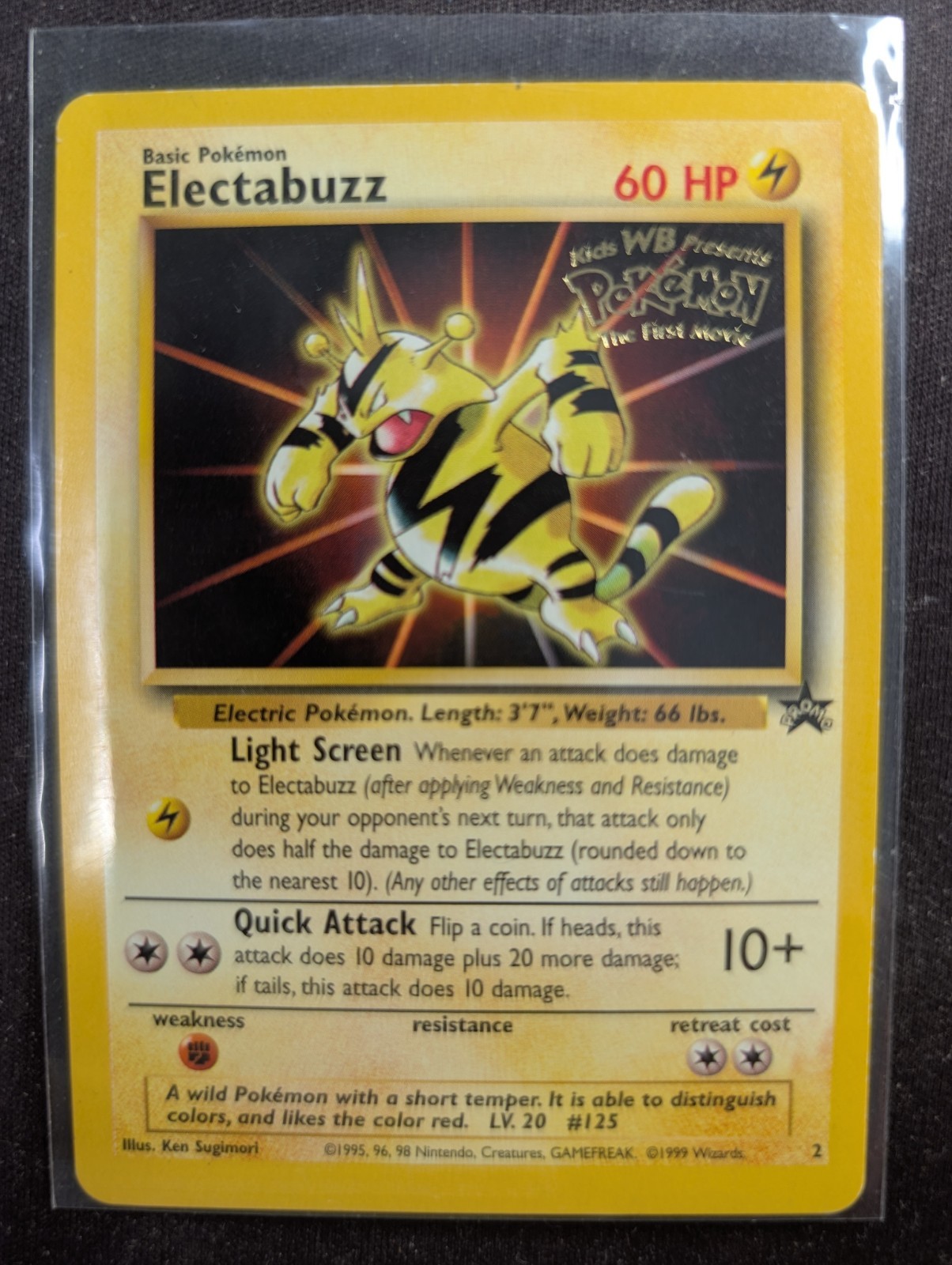 Electabuzz - WOTC Promo 2 WB Movie Promo - Black Star Promo (Pokemon) LP #2