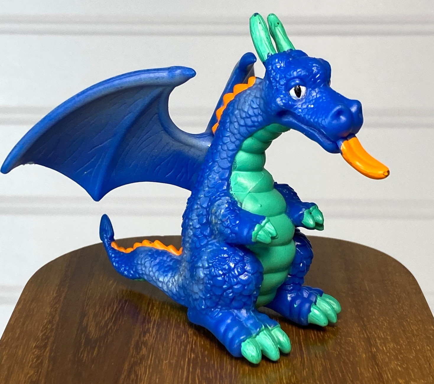 Keenway Wonderland Castle Blue Dragon 3" Action Figure Replacement Piece Vintage