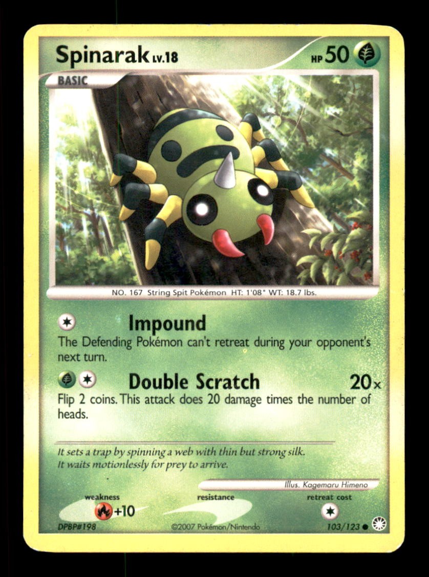 SPINARAK 103/123 POKEMON TESORI MISTERIOSI QUASI NUOVO/M