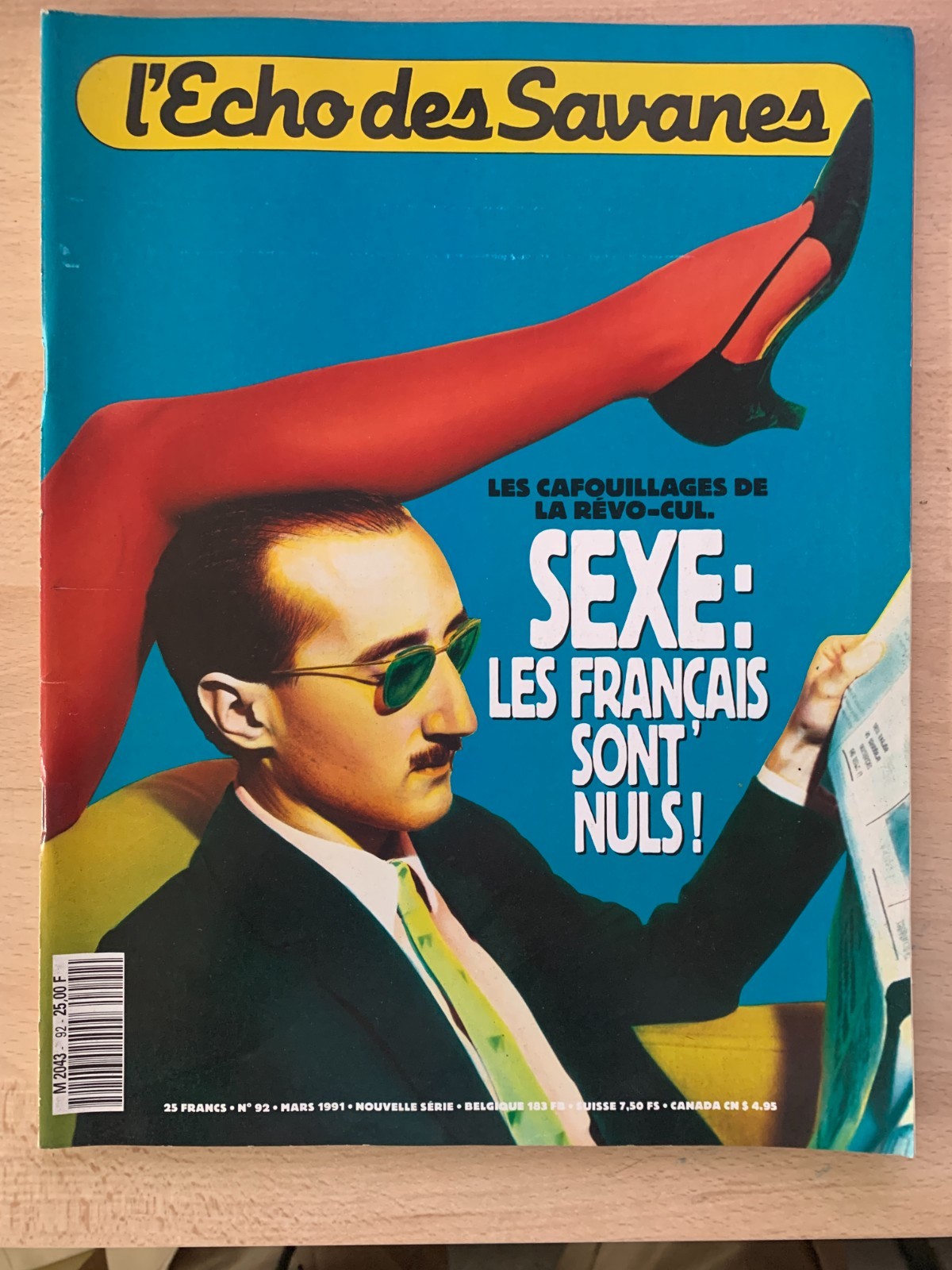 B.D Magazine "L'Echo des Savanes" n°92 de 3/1991; Thierry de Fontenay/ l'Amour f