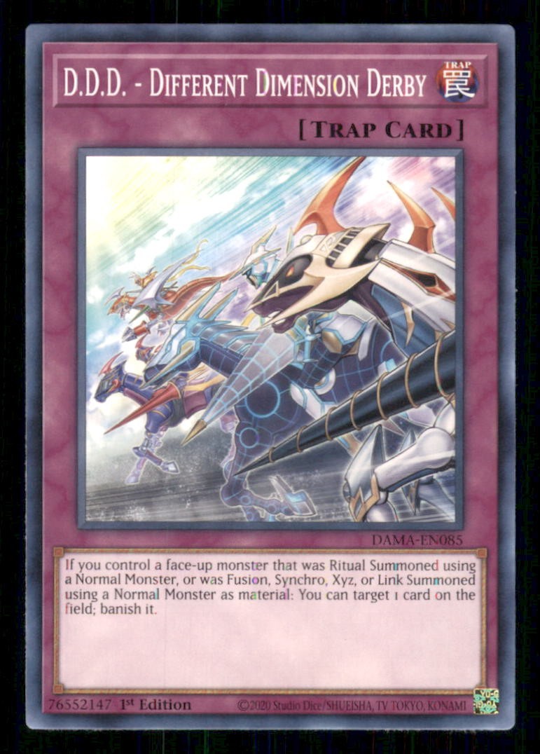 D.D.D. - Different Dimension Derby DAMA-EN085 Yu-Gi-Oh 1° Edizione NM