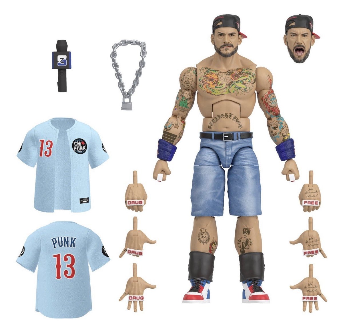 WWE Elite Collection Modellino CM Punk "Punk Life"