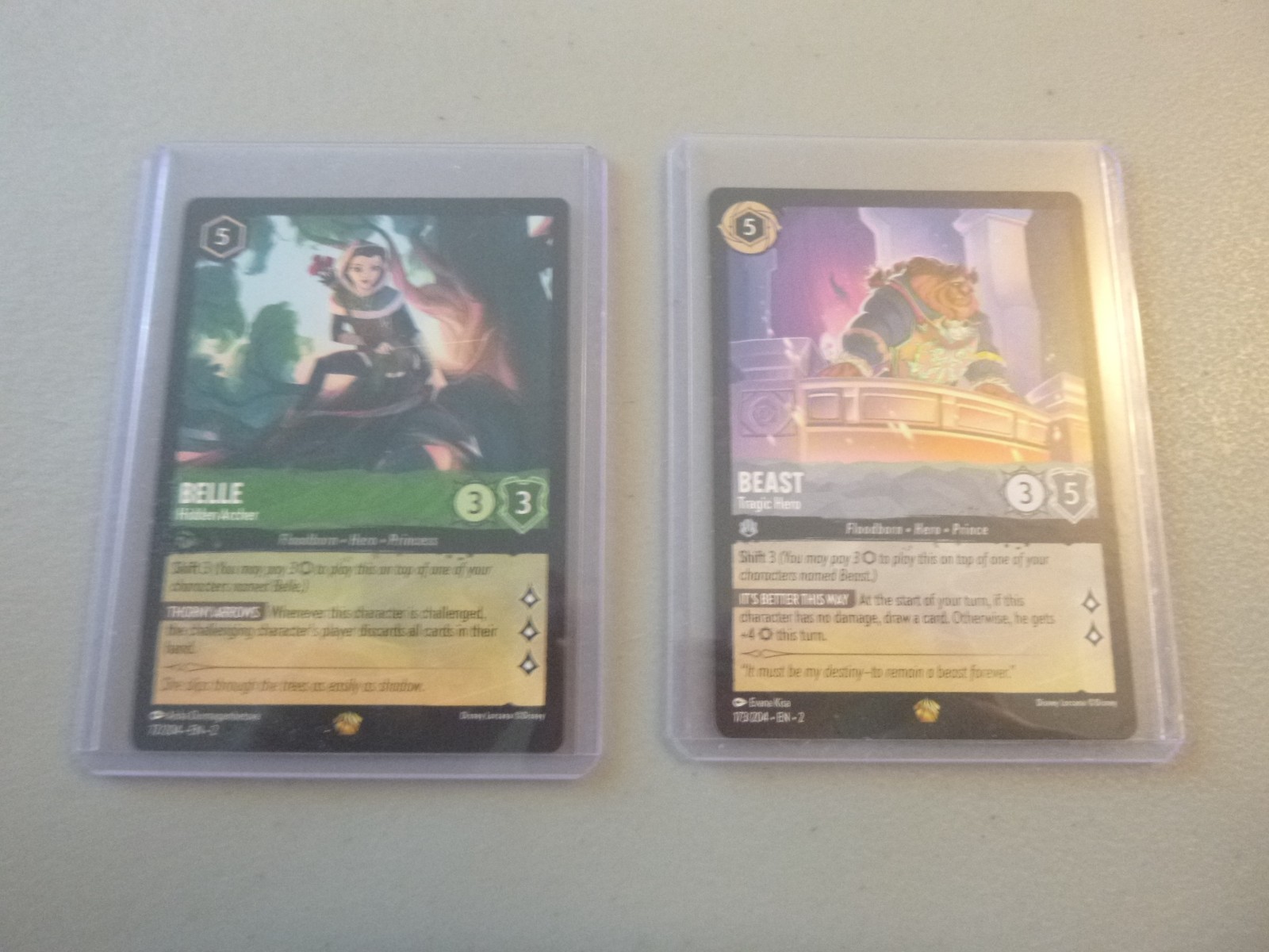 Disney Lorcana - 2 Legendary Cards - Rise of the Floodborn - NM+ (2R12)