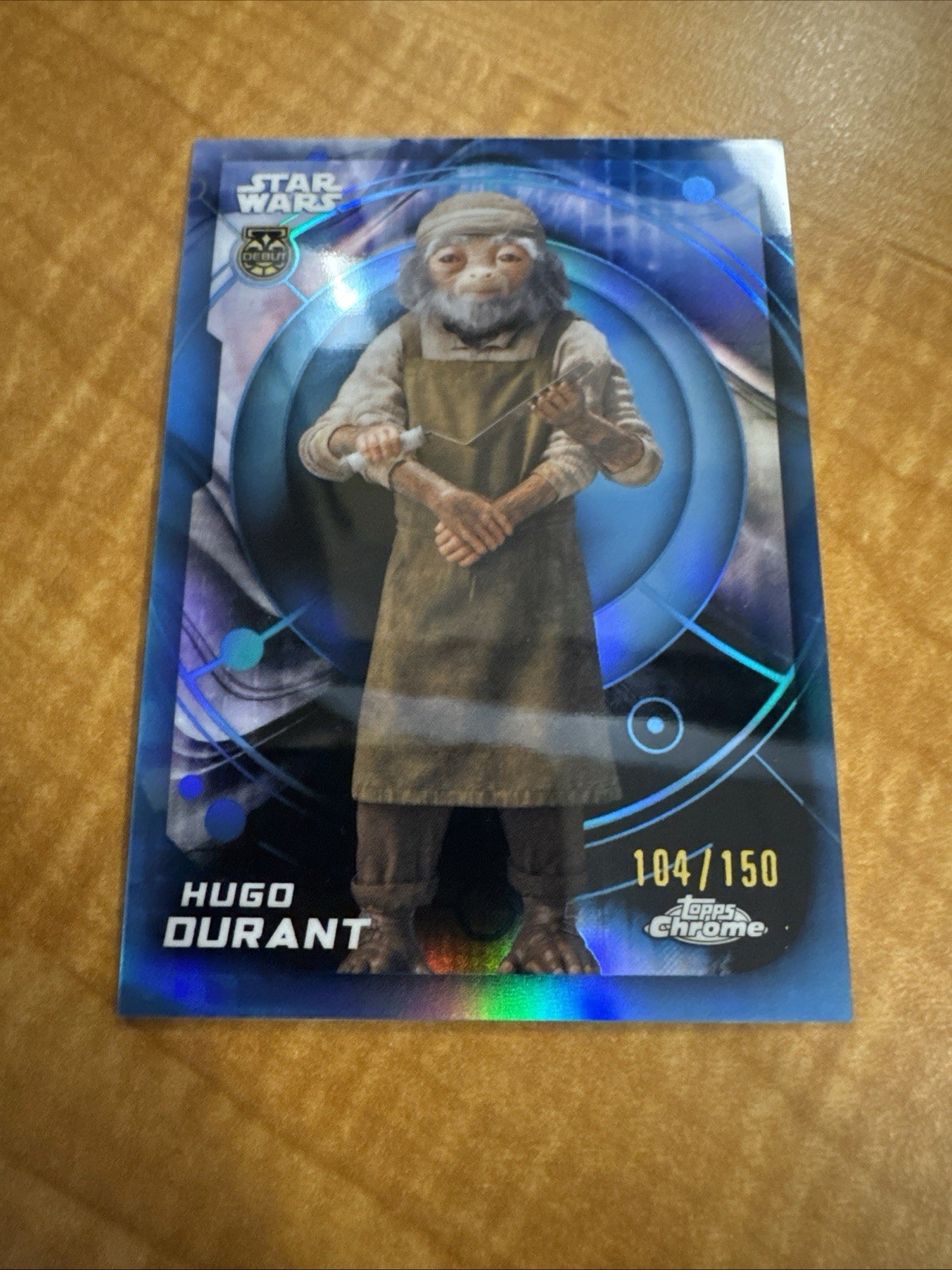 Topps Chrome - Star Wars-  The Mandalorian Hugo Durant Debut 15/150 #182