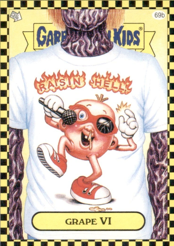 2010 Topps Garbage Pail Kids Flashback Serie 1 - Carta Grape VI #69b