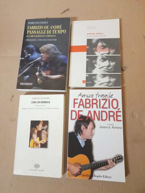 4 Libri Fabrizio De André.