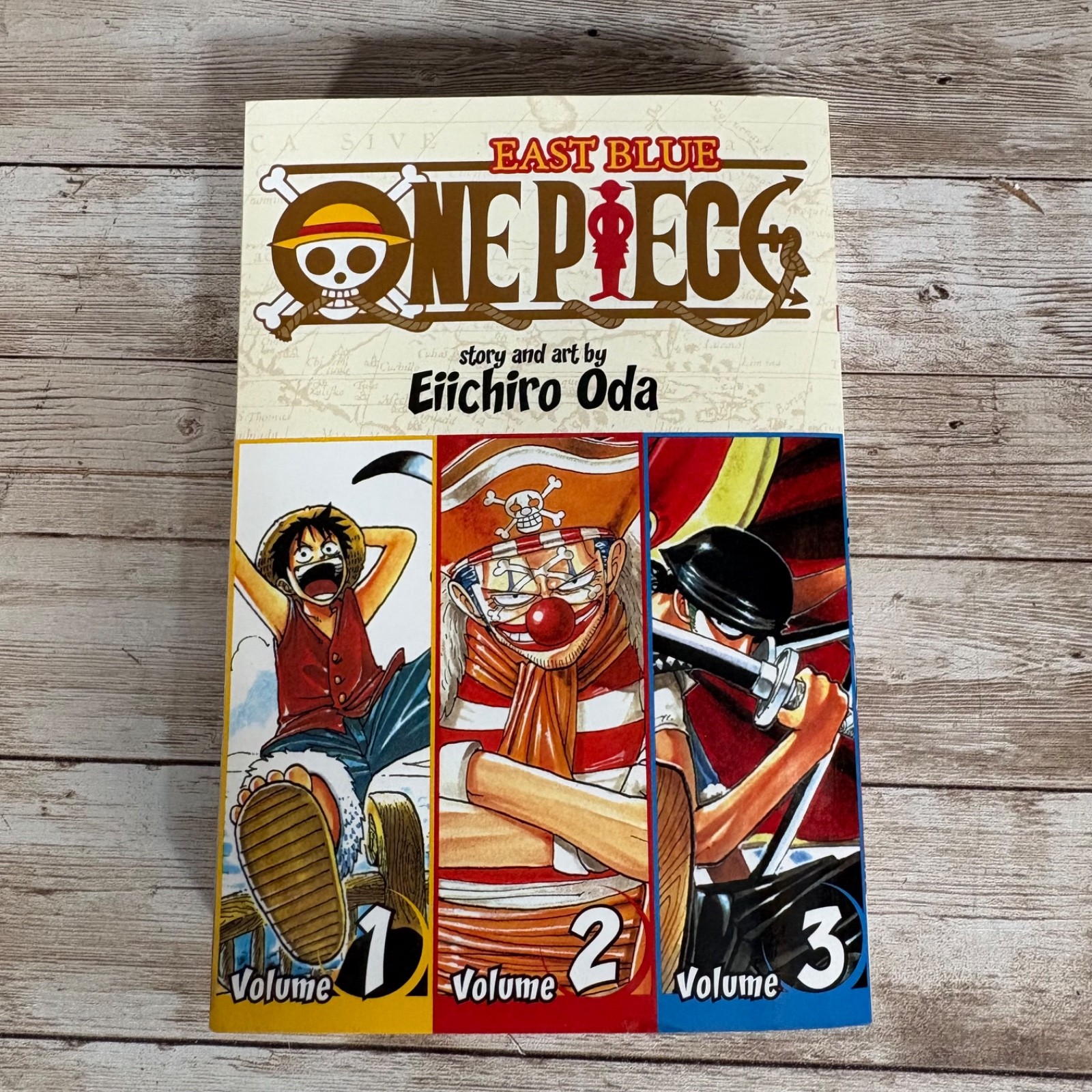 One Piece East Blue Manga Book Set Volumes 1-3 by Eiichiro Oda Viz Media English