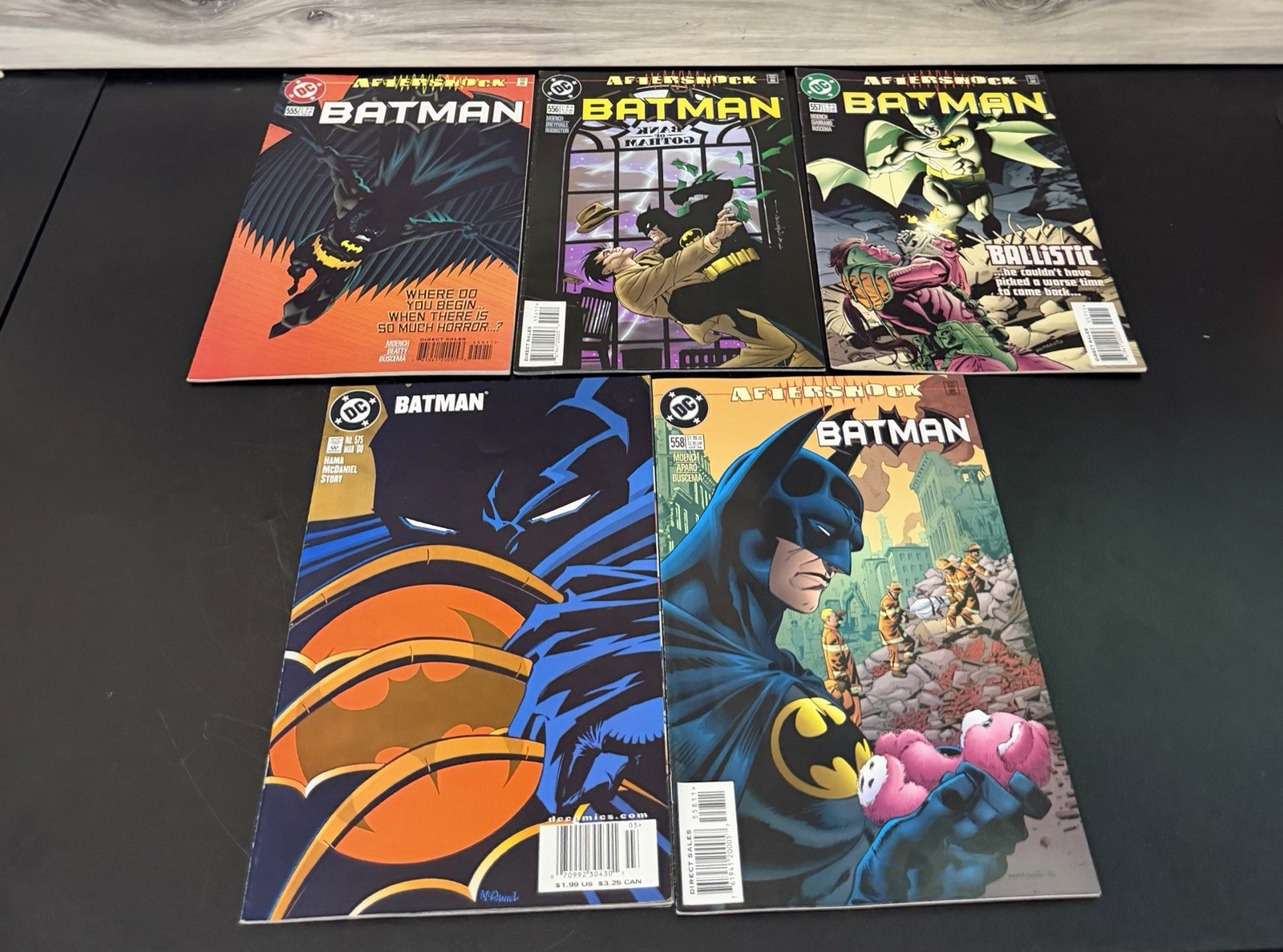Batman #555 556 557 558 575 Comic Lot Aftershock Run DC Comics 1998 2000