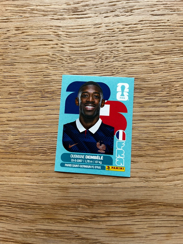 FRA15 Panini Sticker Ousmane Dembele