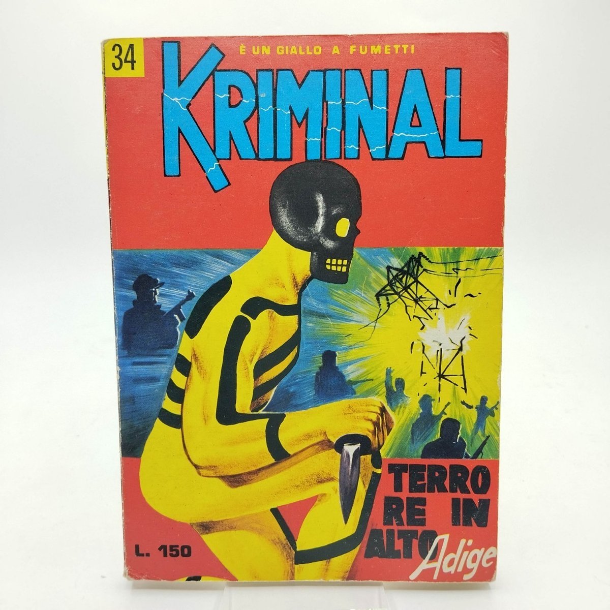 KRIMINAL N. 34   OTTIMO EDICOLA  AUT. 6636  ED. CORNO GEN. 1966  [UFF-32-34]