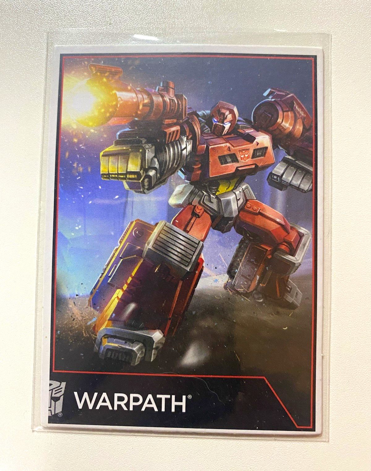 Hasbro Transformers Generations Warpath Trading Card #1 Base Set 2014