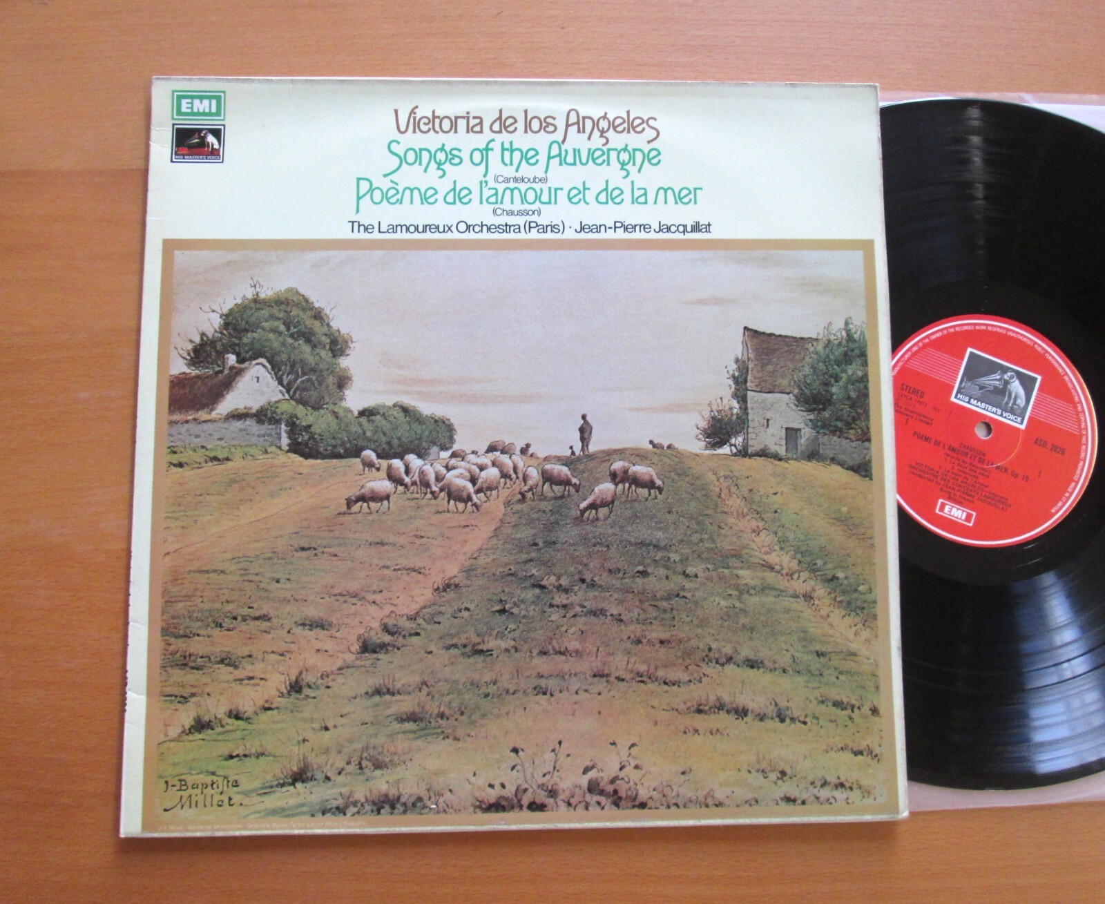 ASD 2826 ED1 Songs Of The Auvergne Victoria De Los Angeles NM + insert EMI b/w