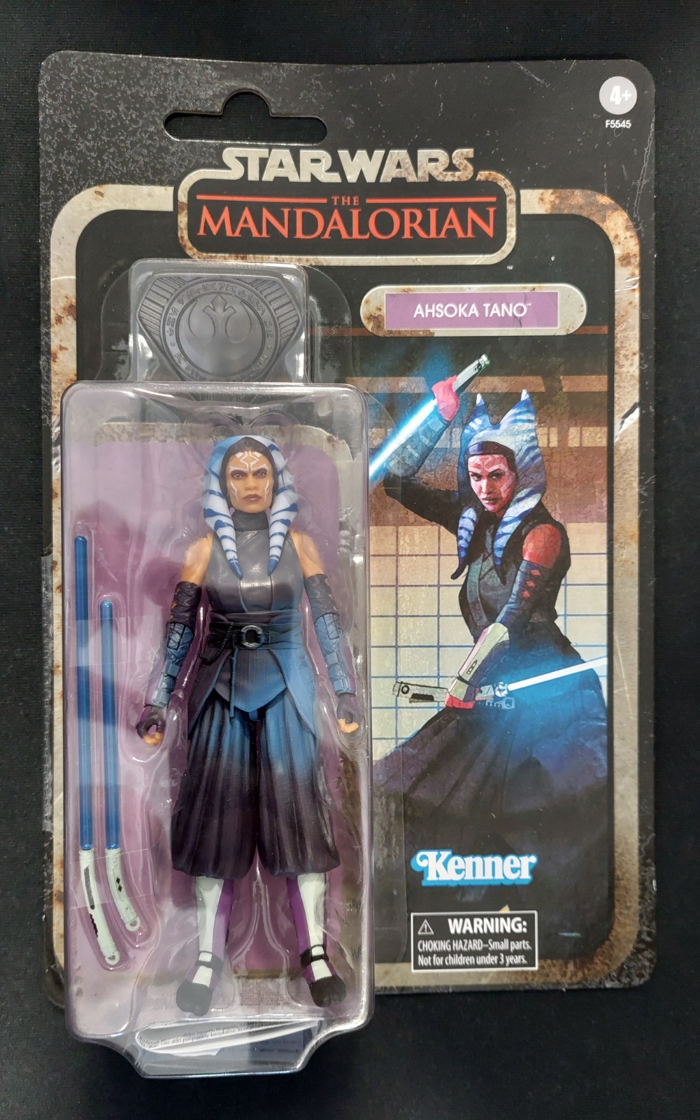 CARTOLINA STAR WARS SERIE NERA AHSOKA TANO VINTAGE 2022