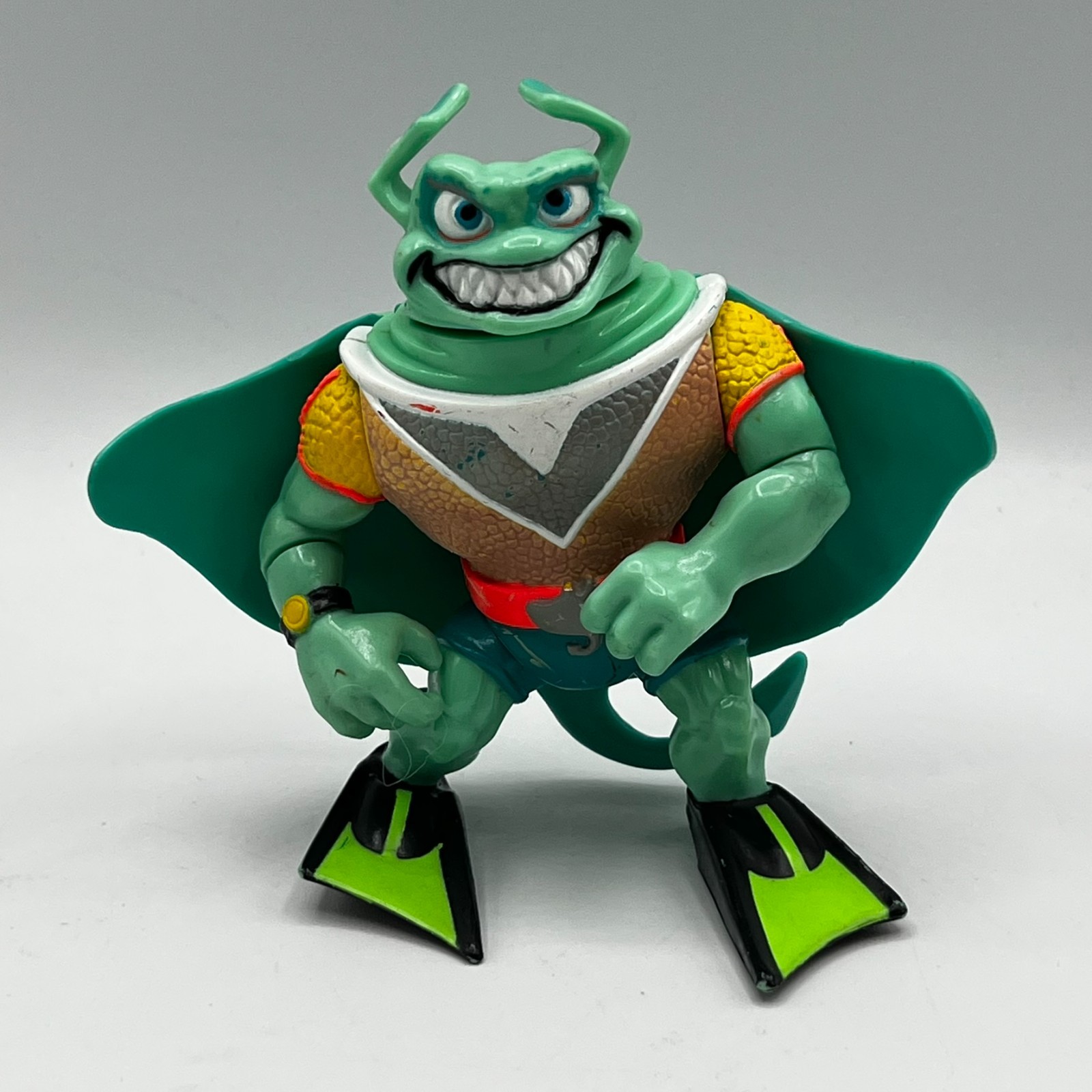 TMNT Ray Fillet Teenage Mutant Ninja Turtles 1990 compagni di gioco vintage incompleto