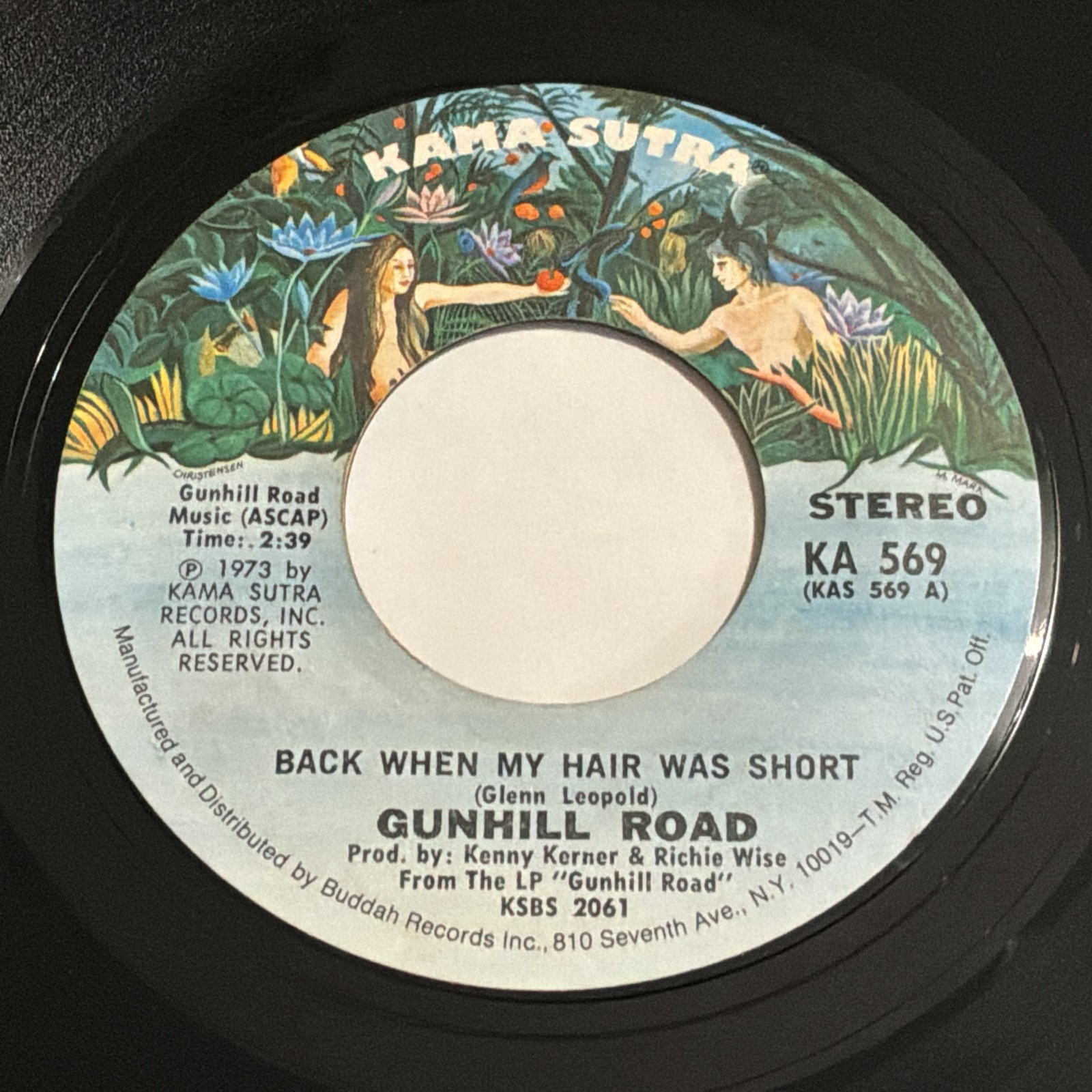 Gunhill Road: Back When My Hair Was Short / We Can't Ride The 45 - Kama Sutra