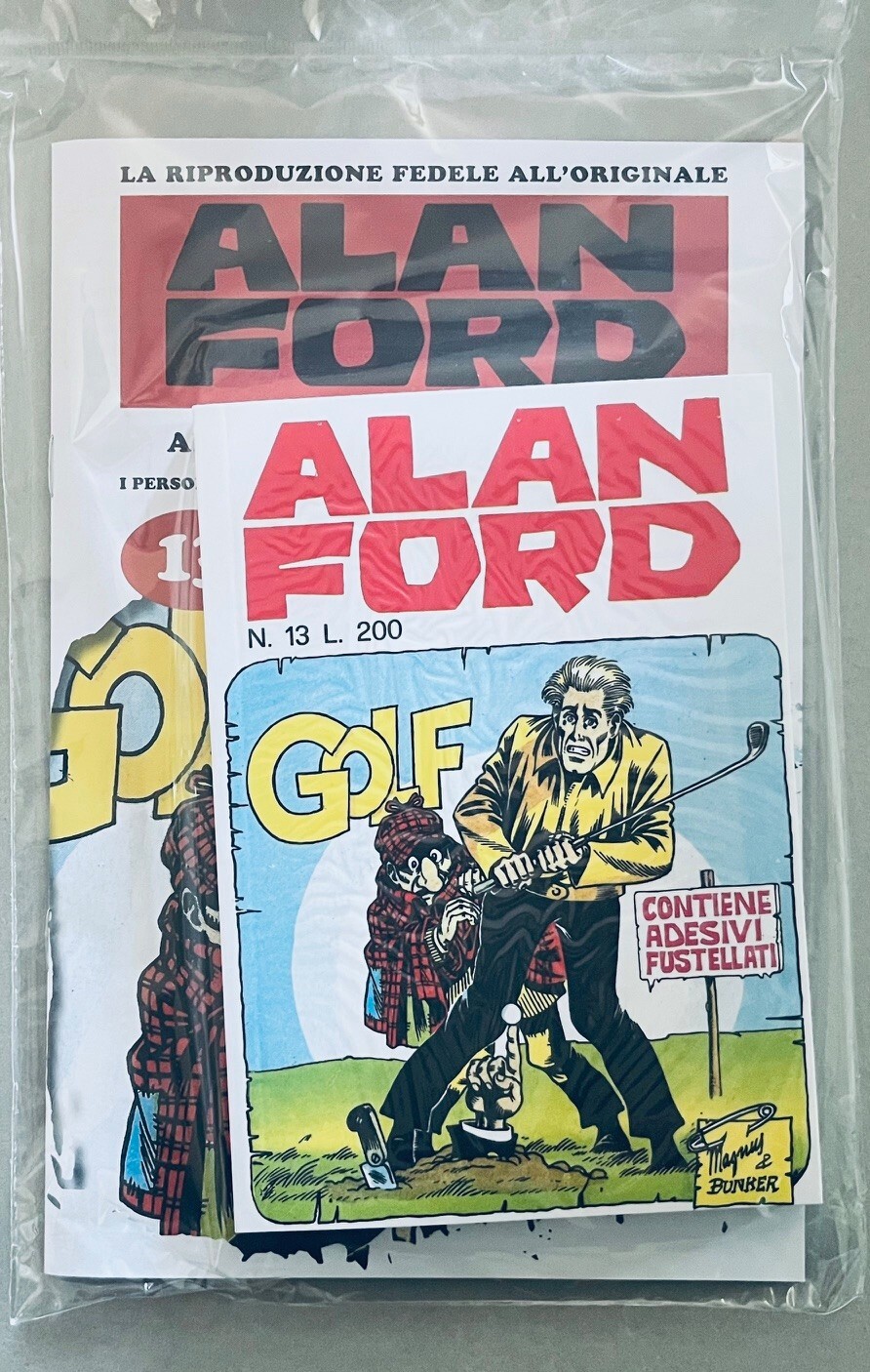 ALAN FORD ANASTATICA N°13 BLISTERATO CON ADESIVI