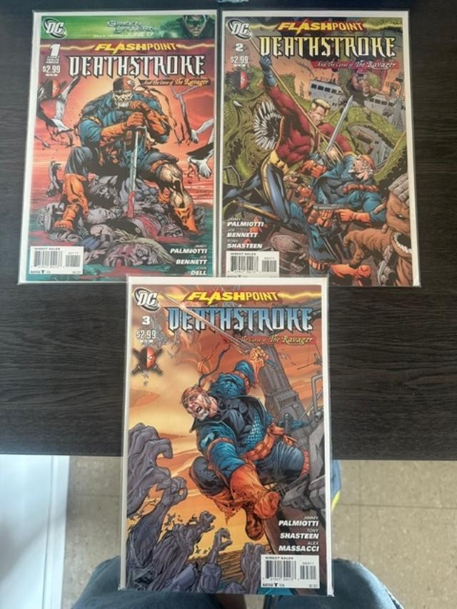 Flashpoint Deathstroke and the Curse of the Ravager #1-3 DC Comics 2011