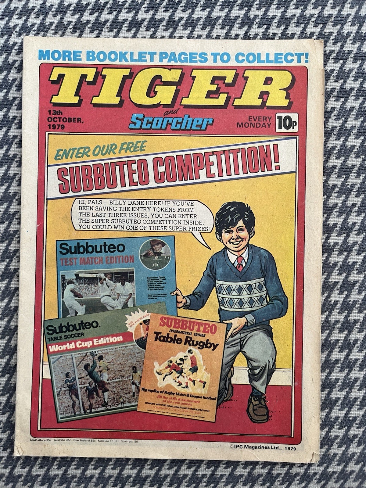 Tiger and Scorcher Comic 13th October 1979 FN/VF